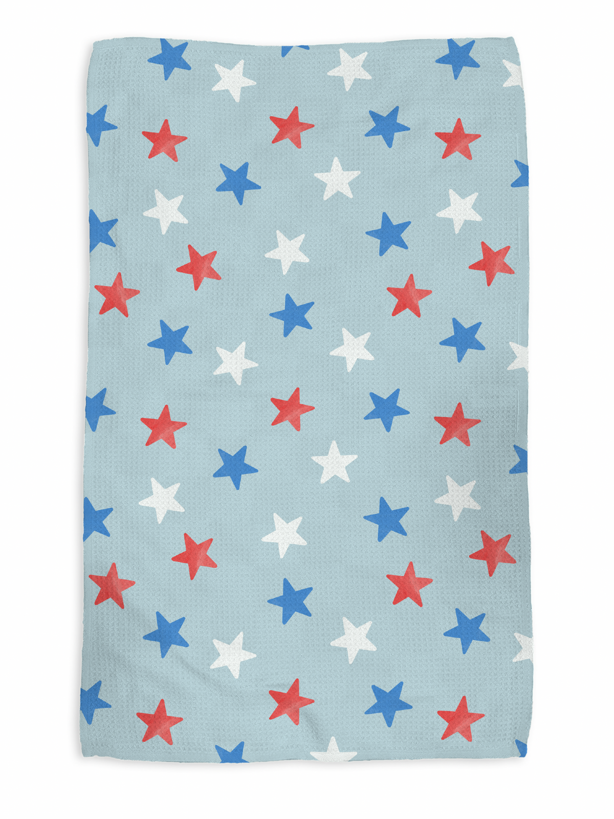 Stars kitchen tea towel, flat lay