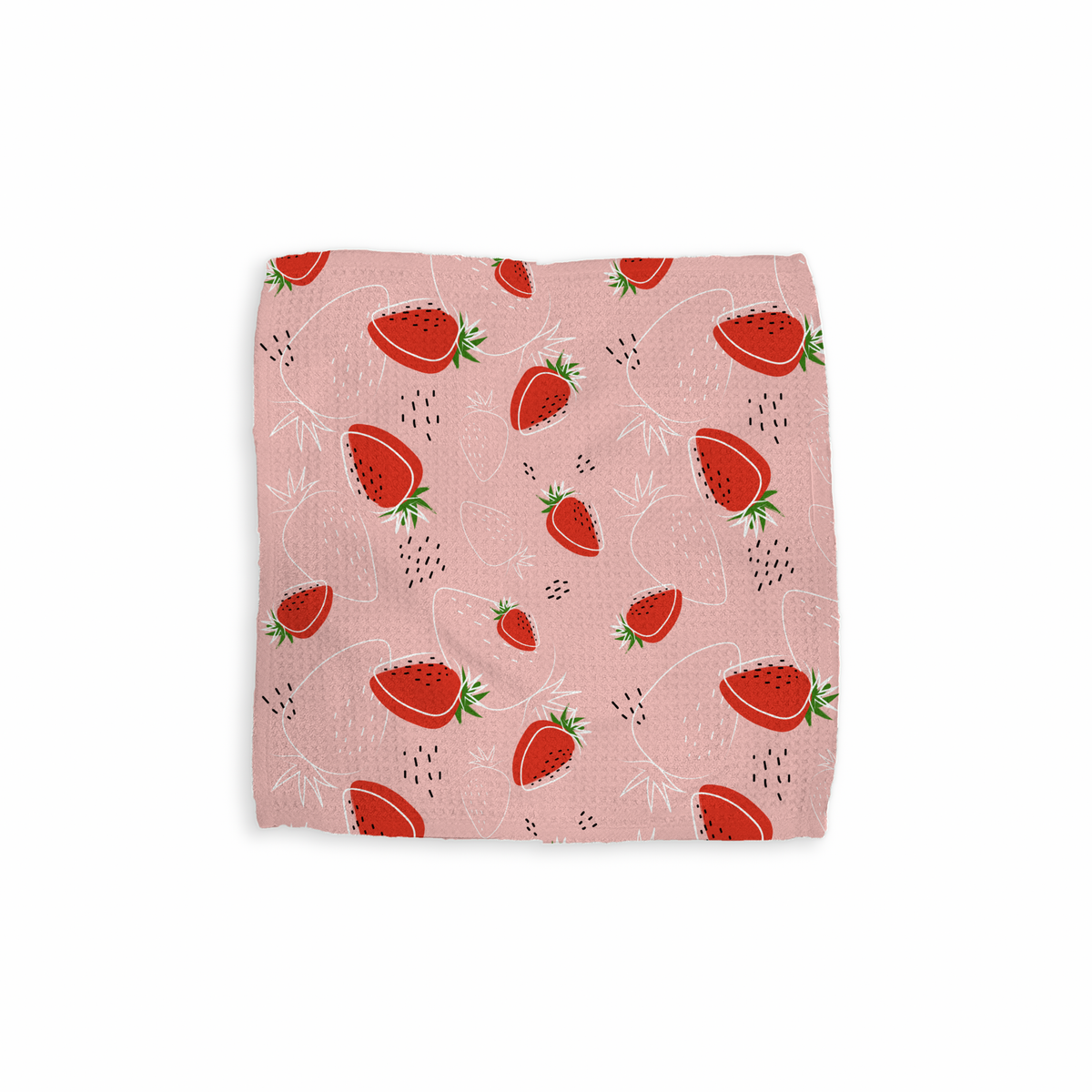 Berries (3 pack) single 12x12 wash cloth, flat lay