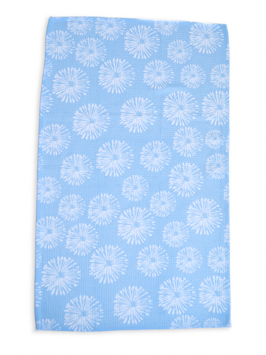 Bloom kitchen tea towel, flat lay