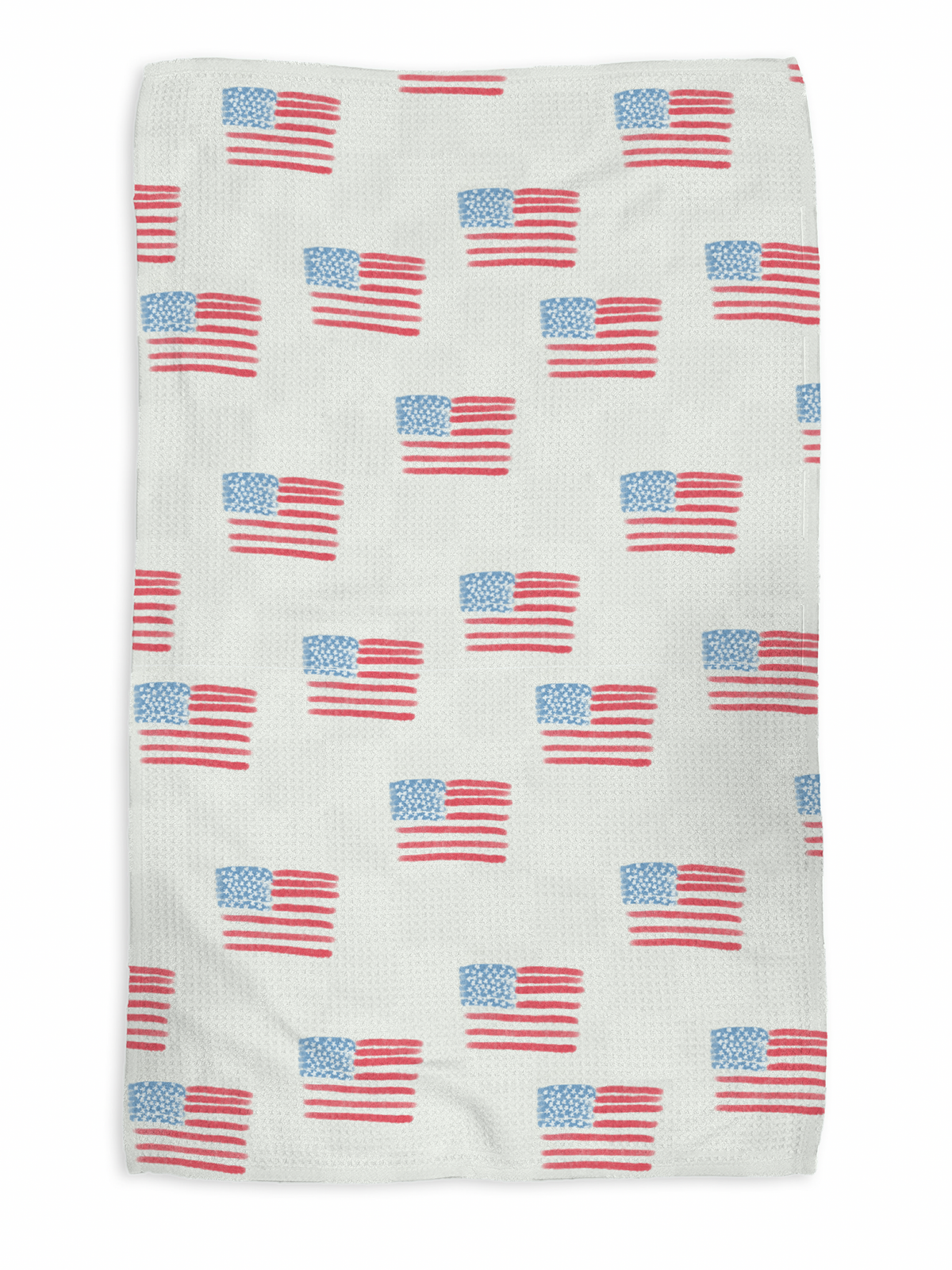 Liberty kitchen tea towel, flat lay