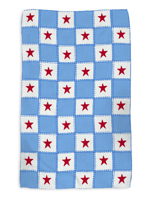 Independence kitchen tea towel, flat lay