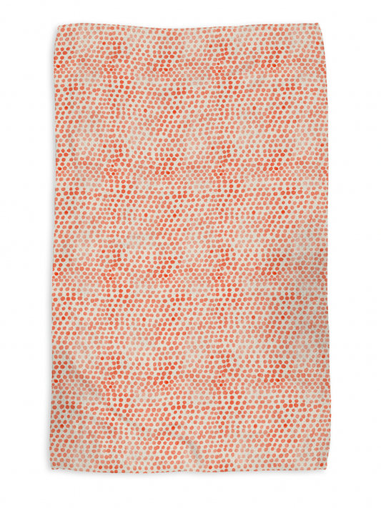 Pumpkin Patch kitchen tea towel, flat lay